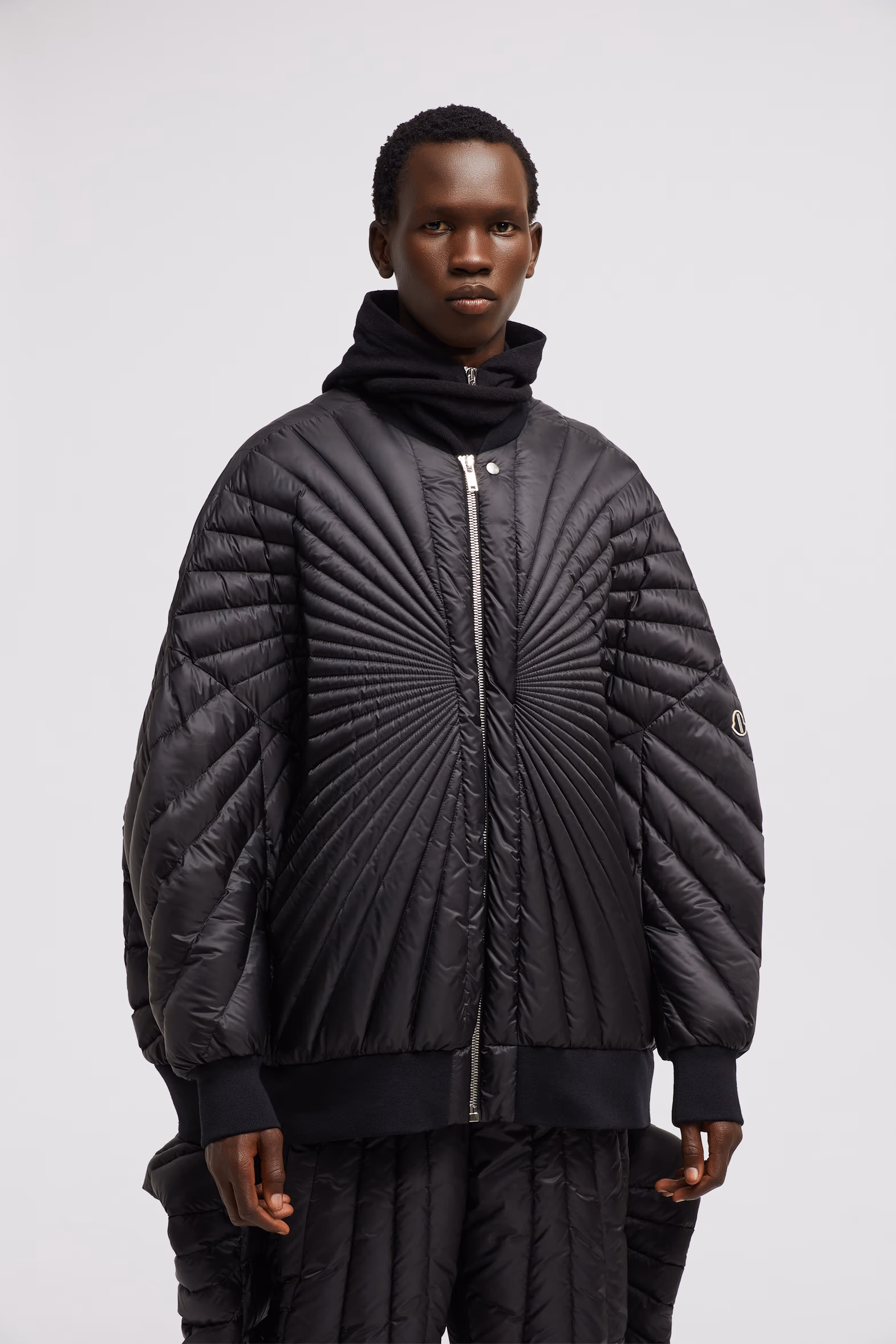 Moncler + Rick Owens Radiance Peter Down Bomber Jacket Gender Neutral Black Moncler 9